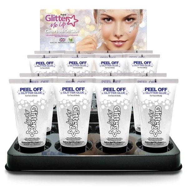 espositore colle peel-off per glitter