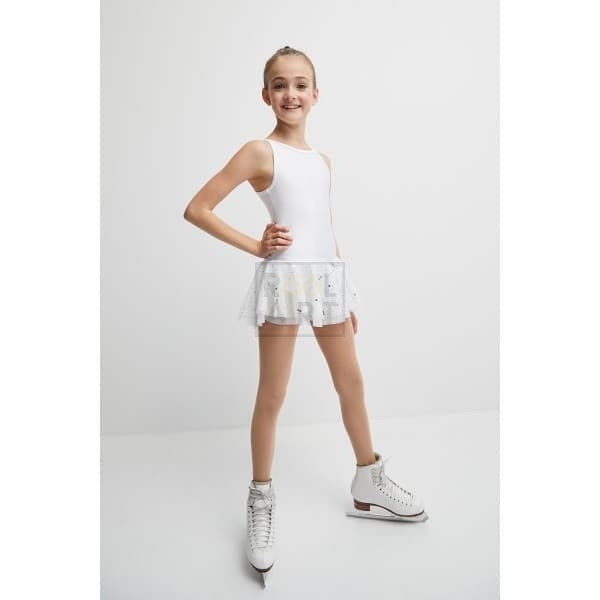 mondor skating dress 672 white front mondor skating dress 672 white front
