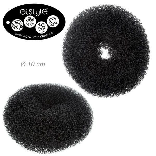 ciambella chignon nero 10 cm